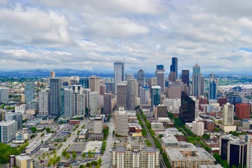 Fototapeta na wymiar Seattle cityscape view