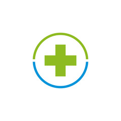 Medical and health care logo design vector template