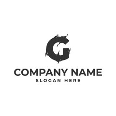 letter g logo template design