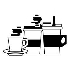 coffee cafe concept cartoon