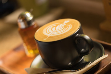 Coffee cup in coffee shop