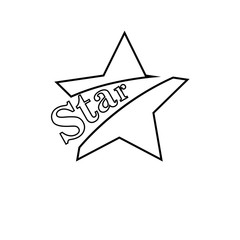Fototapeta premium Star Icon vector. Rating symbol for web design - Vector