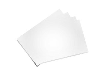 Mock up of businesscard on a white background - 3d rendering