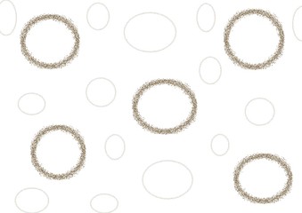 Pattern of monochrome wreath. Elegant illustration for business.