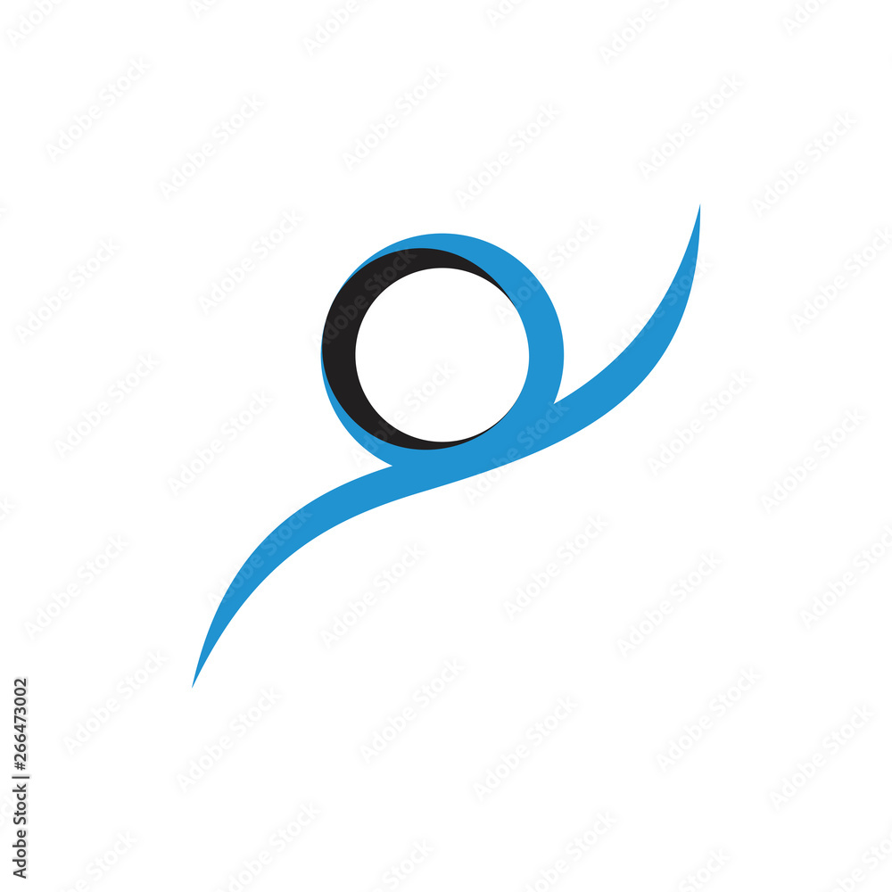 Poster simple circle ring motion simple vector