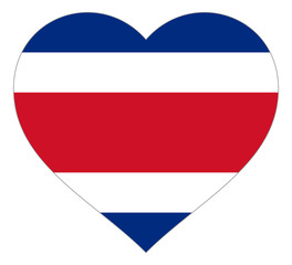 Fototapeta premium flag in heart vector illustration sign. Flag in the shape of Heart with contrasting contour, symbol of love for his country or valentine day, patriotism.