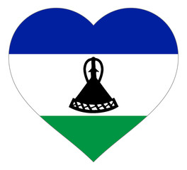 flag in heart vector illustration sign. Flag in the shape of Heart with contrasting contour, symbol of love for his country or valentine day, patriotism.