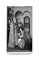Fototapeta premium Christian illustration. Old image 