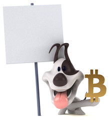 Fun dog - 3D Illustration