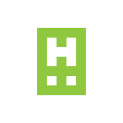 Obraz premium abstract letter h plus medical geometric logo vector