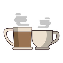 coffee cafe concept cartoon