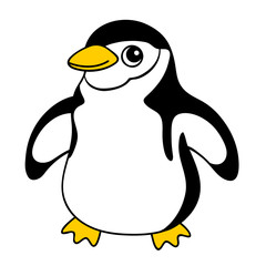 ヒゲペンギン イラスト