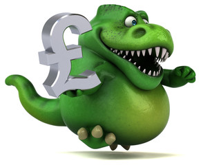 Fun trex - 3D Illustration © Julien Tromeur