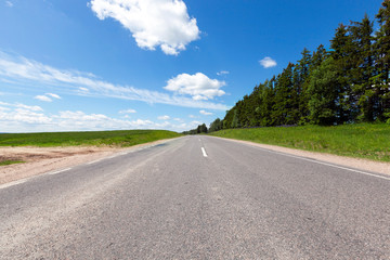 Fototapeta premium asphalt road