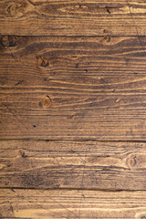 Fototapeta premium Old wooden texture background. Rustic wooden table or floor.