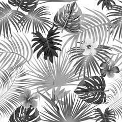 Tropical vector seamless pattern.