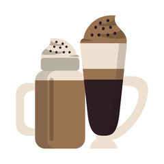 coffee cafe concept cartoon