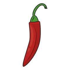 Chilli spicy vegetable cartoon