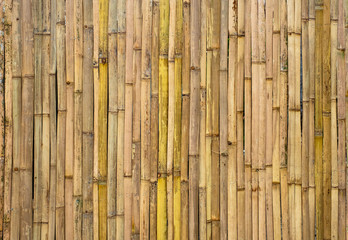 brown tone bamboo plank fence texture for background