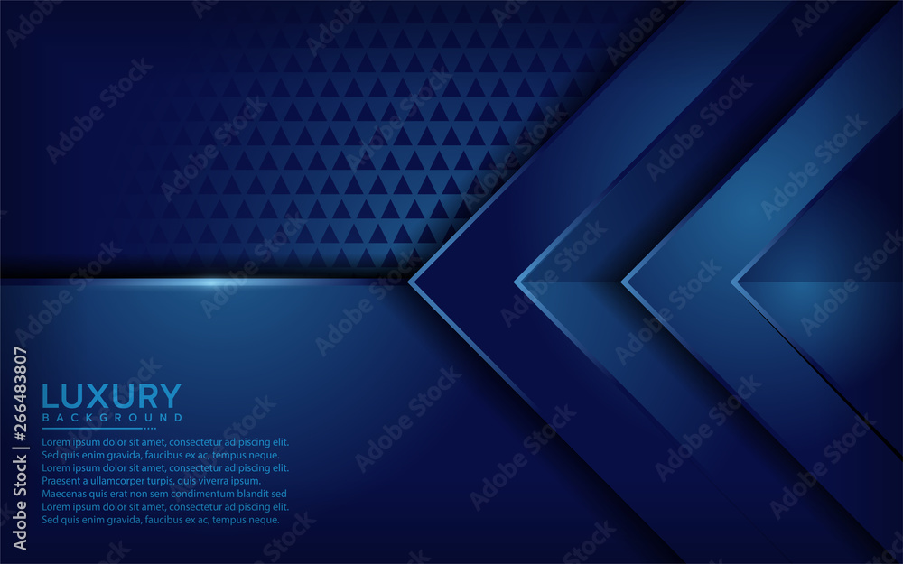Wall mural elegant blue background with overlap layer