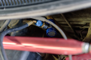 Connect to air pipe for Car air refill step