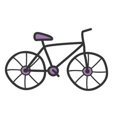 Cycle icon in doodle design.