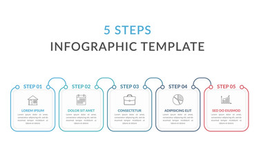 Five Steps Infographic Template