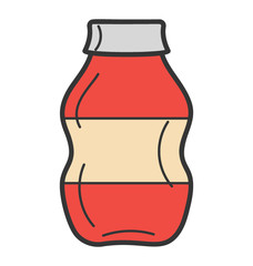 Doodle design of juice icon.