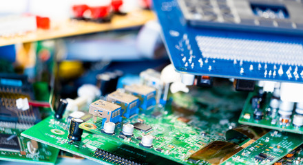 Electronic industry devices waste  recycling