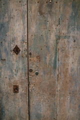 Old door with different paint, use as natural background