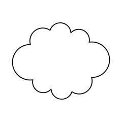 cloud line icon