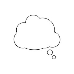 Speech bubbles black Icon vector