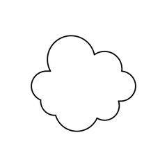 cloud line icon