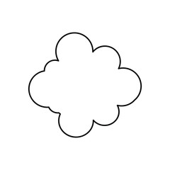 cloud line icon