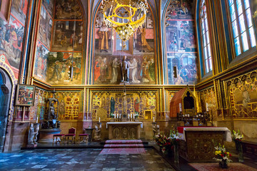 Fototapeta na wymiar Prague, St. Vitus Cathedral, Chapel