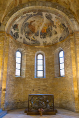 Obraz premium Interior of Romanesque Basilica of St George, Prague Castle, Hradcany
