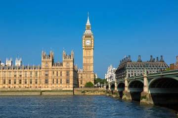 Fototapeta na wymiar London, Houses Of Parliament and Big ben