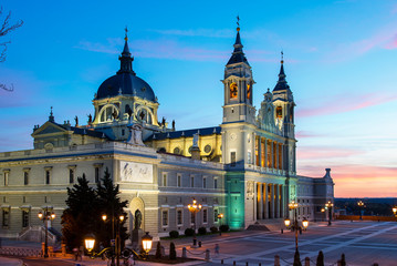 Fototapeta na wymiar Spain, Madrid, Santa Maria la Real de La Almudena Cathedral