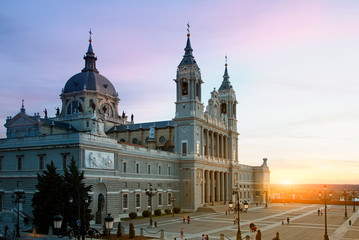 Fototapeta na wymiar Spain, Madrid, Santa Maria la Real de La Almudena Cathedral