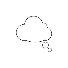 Fototapeta premium Speech bubbles black Icon vector