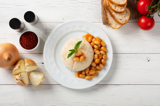 Turkish Kuru Fasulye And Rice