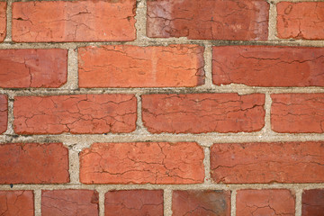 Mauer aus Backstein Ziegelstein 