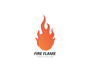 Fire flame Logo Template vector icon Oil, gas and energy logo 