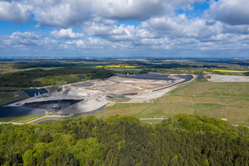 europe's largest toxic waste landfill Ihlenberg in the north of Germany