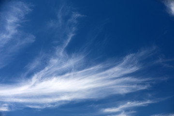 Blauer Himmel und Wolken