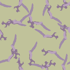 UFO urban camouflage of various shades of green and violet colors