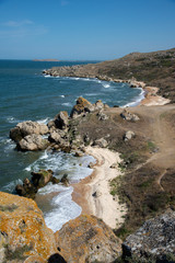 Fototapeta na wymiar Coast of the Black Sea in Kerch