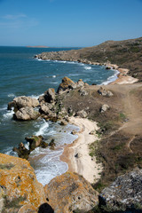 Fototapeta na wymiar Summer landscape on the Black Sea, Crimea