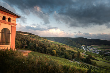 panoramic view of the city in mountains