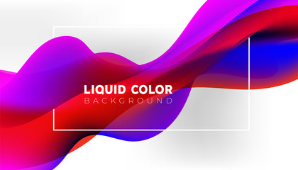 Trendy bright gradient colors with abstract fluid shapes